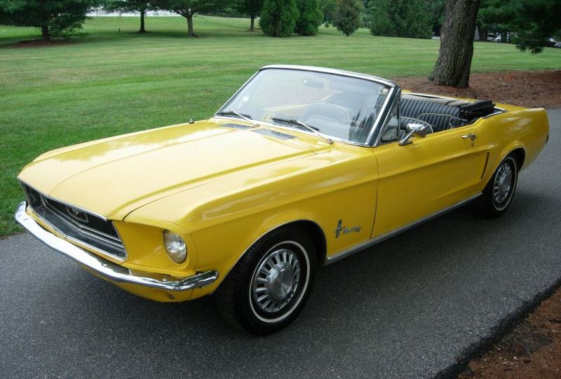 Corporate Yellow 1968 Mustang Convertible