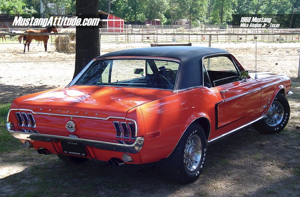 1968 Flower Power Red Rainbow Of Colors Promotional Mustang