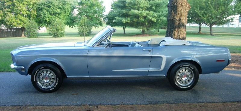 68 Mustang  left side view