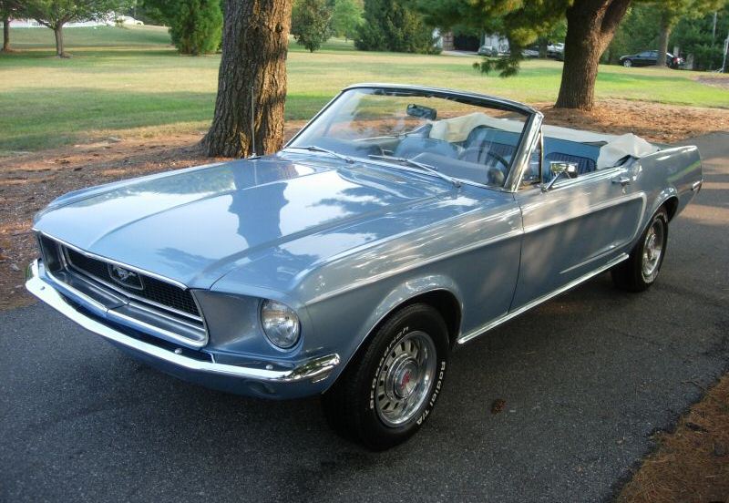 Brittany Blue 1968 Mustang