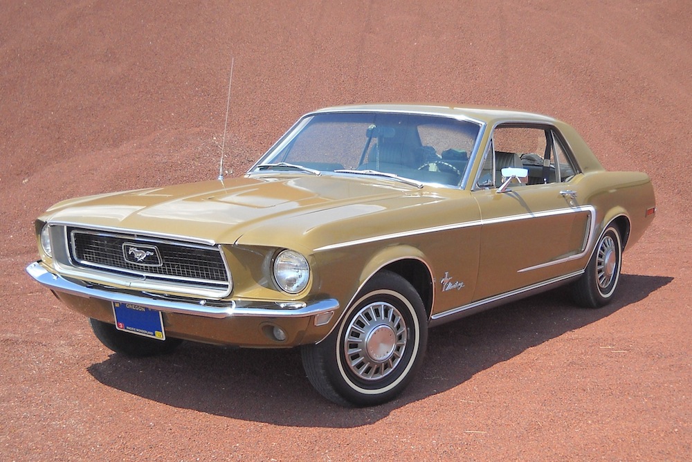 Olive Green 1968 Rainbow of Colors Promotional Mustang Hardtop