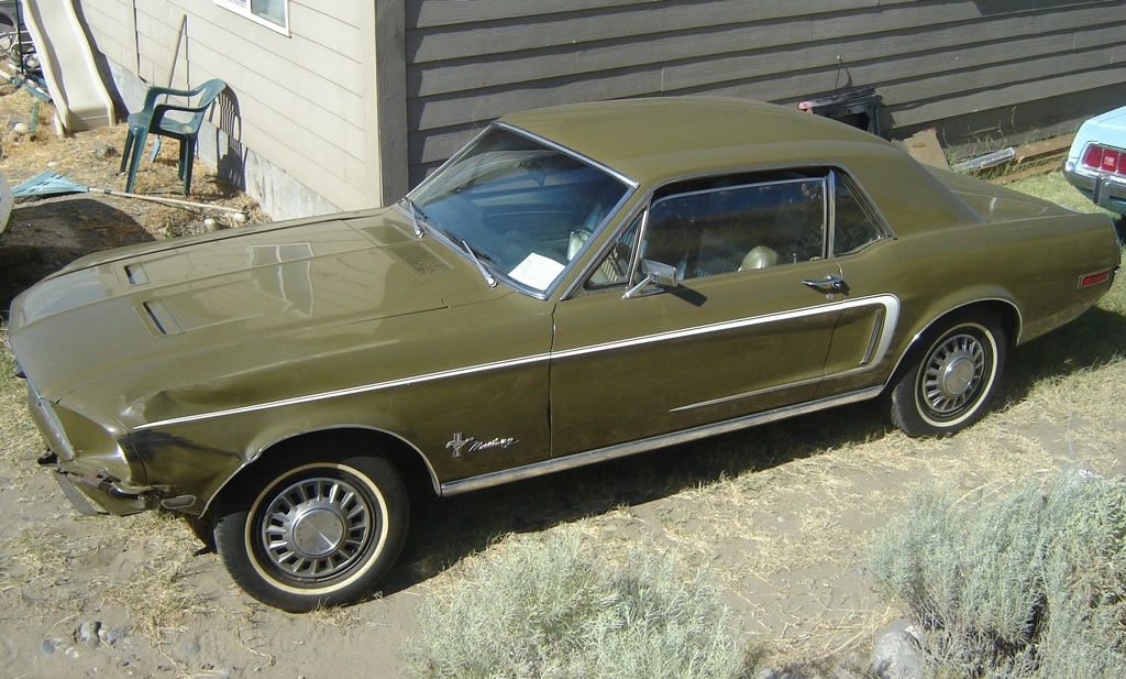 Olive Green 1968 Rainbow of Colors promotinal Mustang hardtop