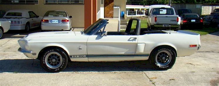 Wimbledon White 1968 Mustang Shelby GT-350 Convertible
