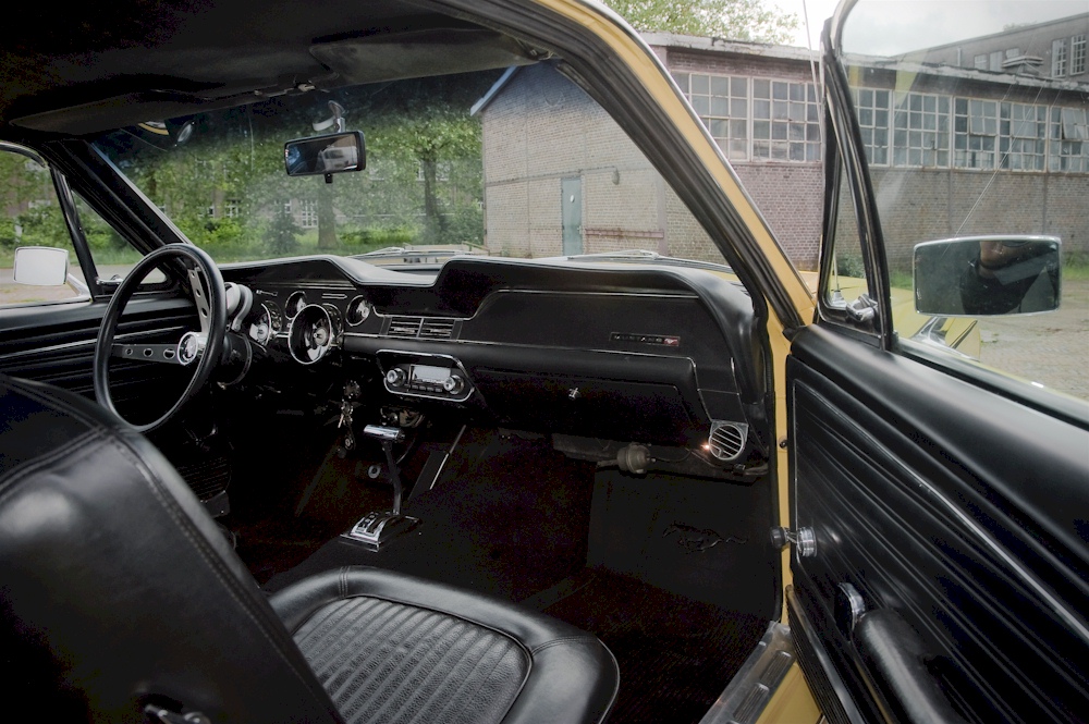 Black vinyl interior