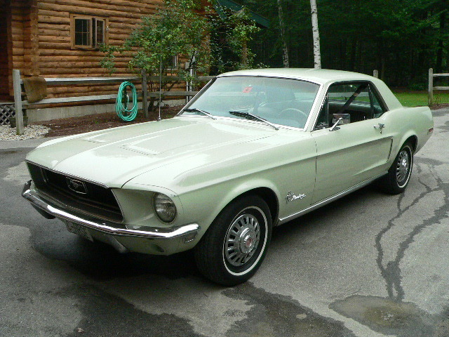 Seafoam Green 1968 Mustang Hardtop