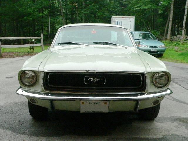 Seafoam Green 68 Mustang Hardtop