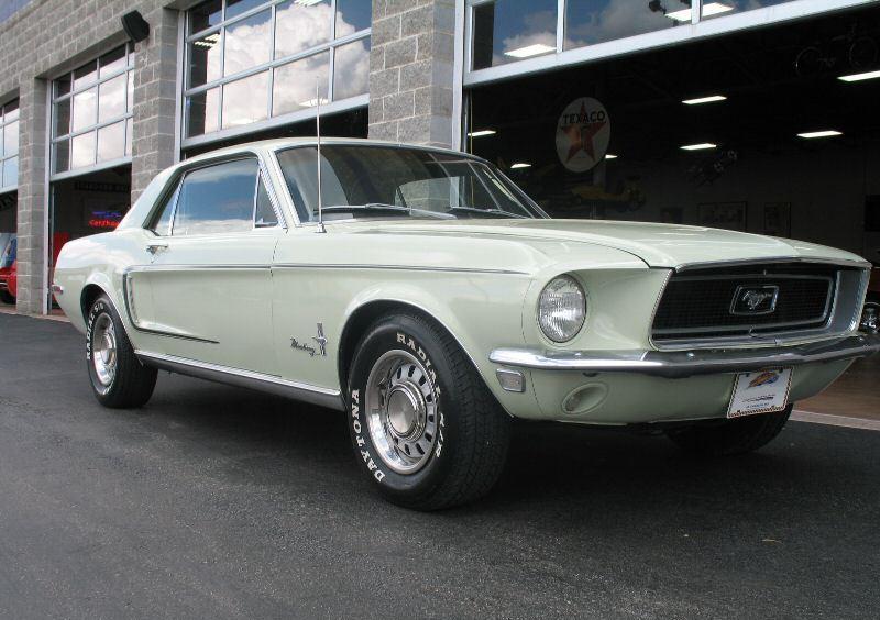 Seafoam Green 1968 Mustang Hardtop