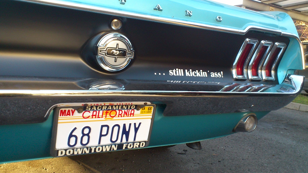 Gulfstream Aqua 1968 Mustang