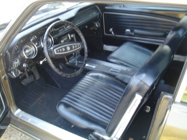 Black Interior 68 Mustang Black Vinyl Hardtop