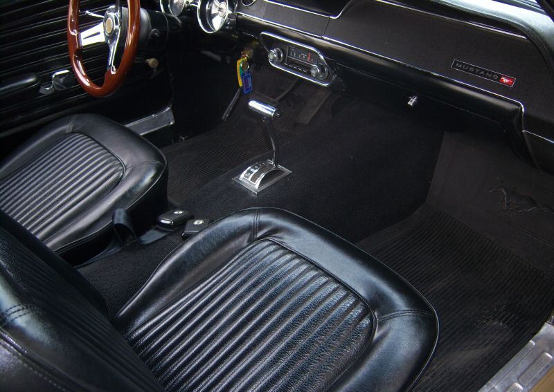 Black Interior 1968 Mustang Hardtop