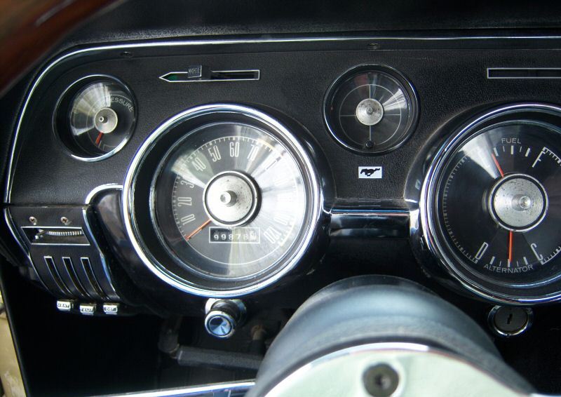 Dash Close-up 1968 Mustang Hardtop