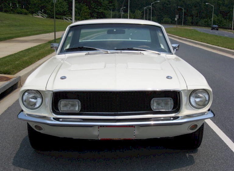 Wimbledon White 1968 Mustang GTCS Hardtop