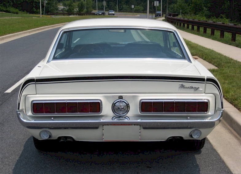 Wimbledon White 1968 Mustang GTCS Hardtop