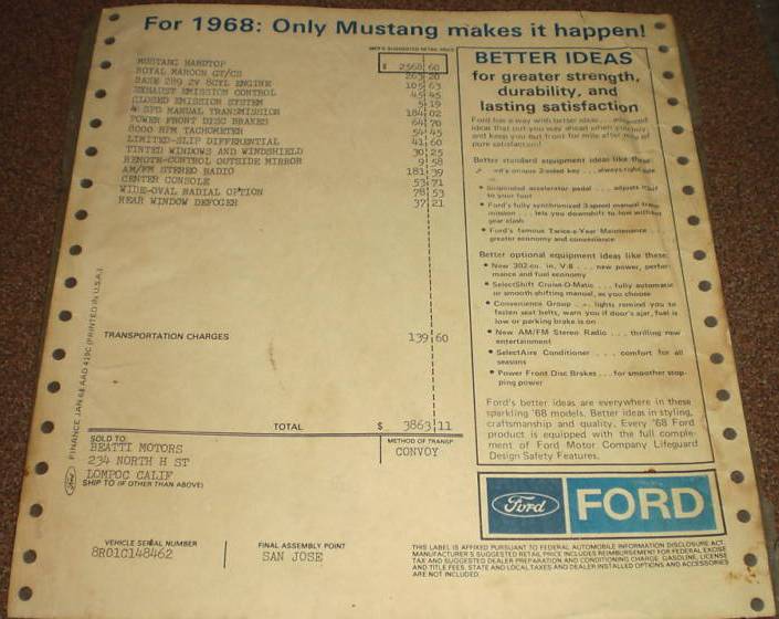 Original Invoice