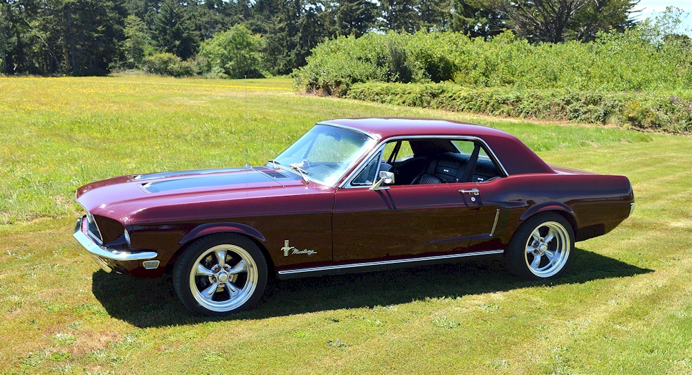 Royal Maroon 1968 Mustang