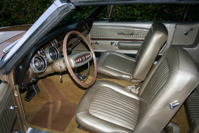 Gold Interior 1968 Mustang Convertible