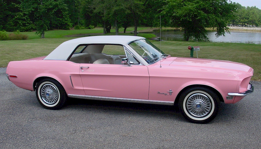 Passionate Pink 1968 Mustang