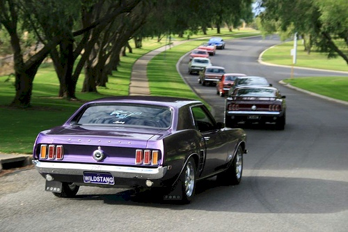 Purple 1969 Mustang