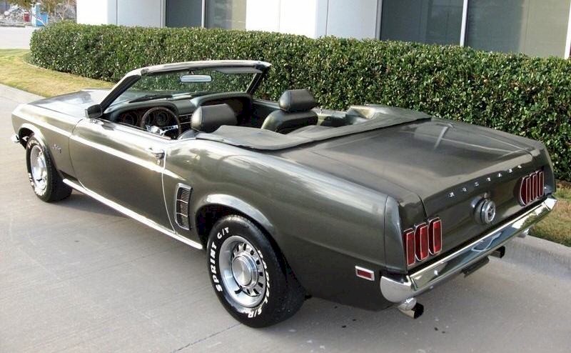 Black Jade 1969 Mustang Convertible