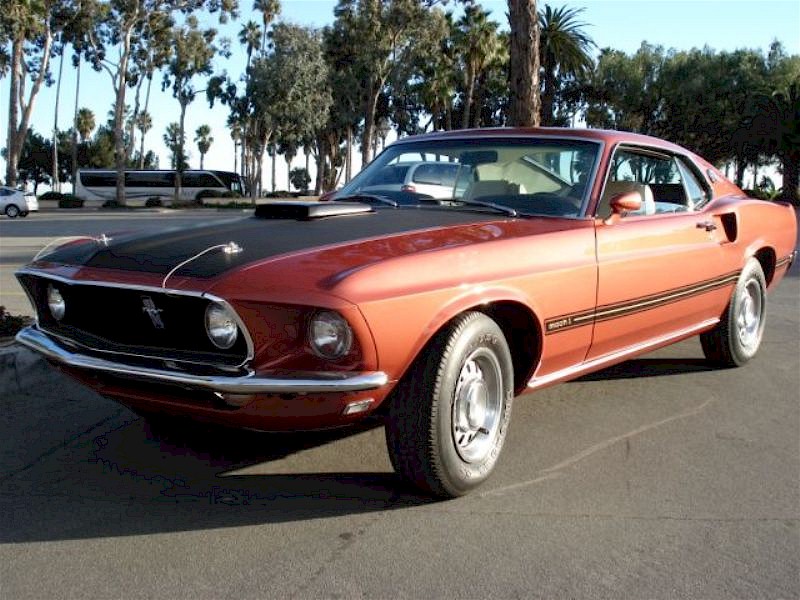 Indian Fire Red 1969 Mustang Mach 1