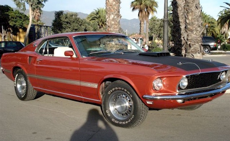 Indian Fire Red 1969 Mustang Mach 1
