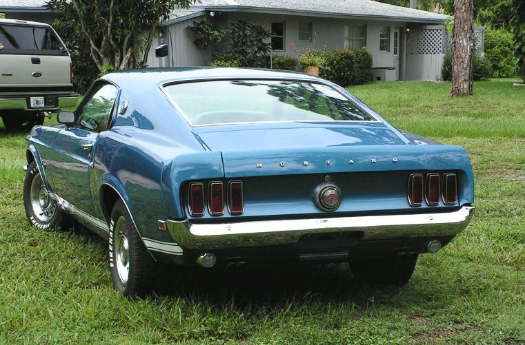 Acapulco Blue 1969 Mustang GT Fastback
