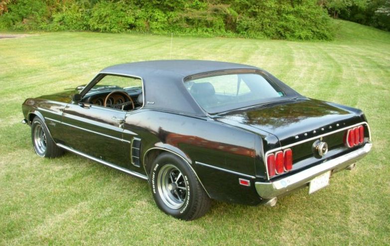 Raven Black 1969 Mustang Grande Hardtop