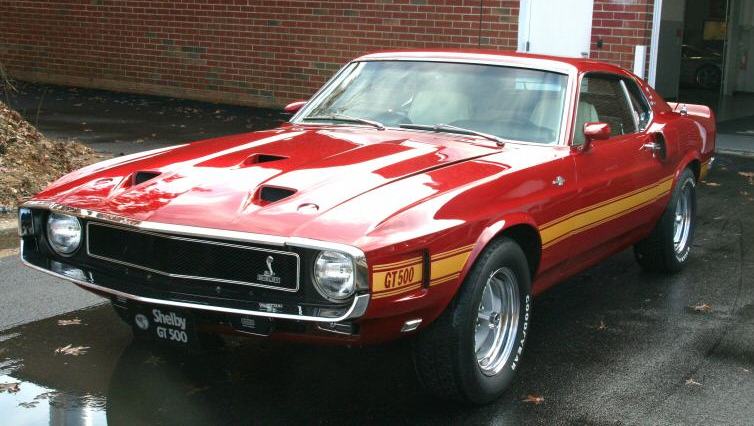 Candy Apple Red 1969 Mustang Shelby GT-500 Fastback