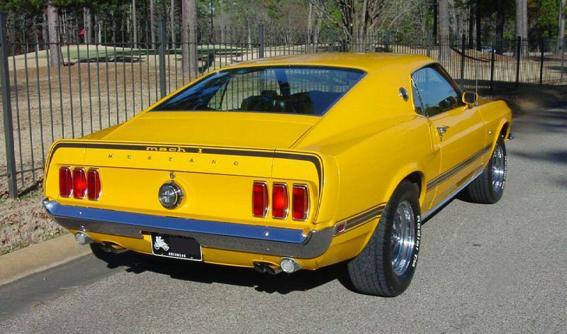 Special Order Yellow 1969 Mustang Mach 1 Fastback