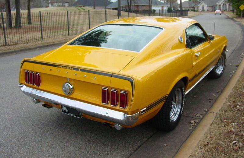 Special Order Yellow 1969 Mustang Mach 1 Fastback