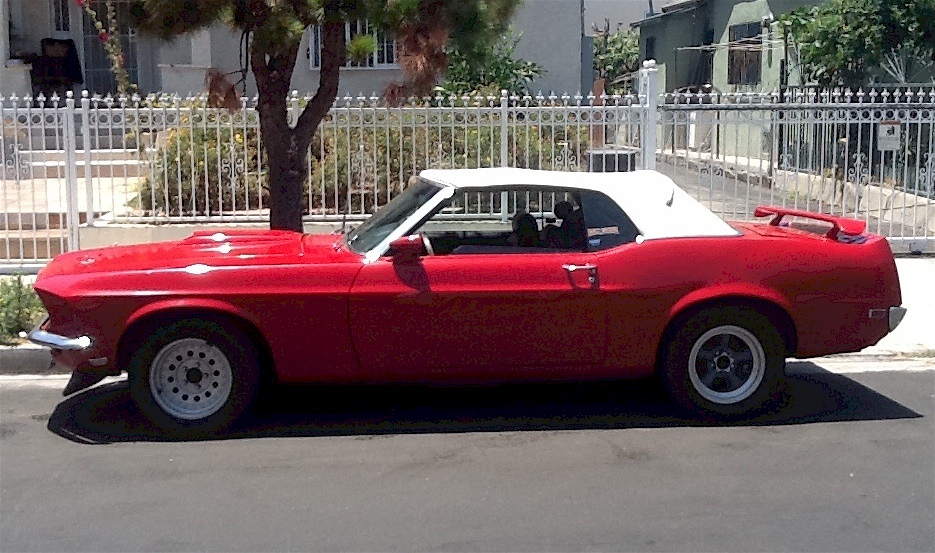 Red 1969 Mustang Convertible