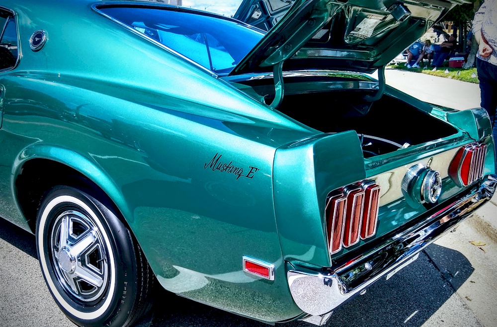 Silver Jade 1969 Mustang E Fastback