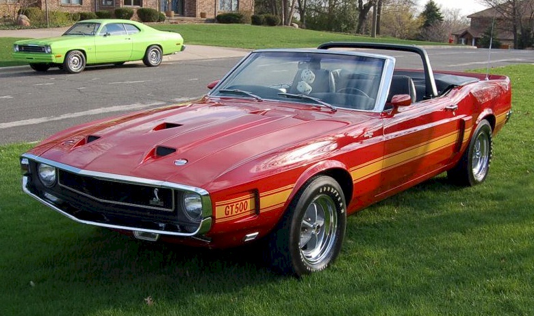 Candy Apple Red 1969 Shelby GT-500 Convertible
