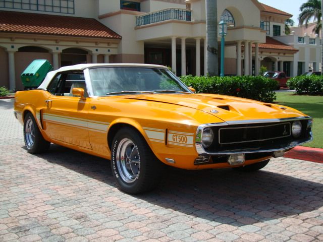 Grabber Orange 1969 Mustang Shelby GT500 Convertible