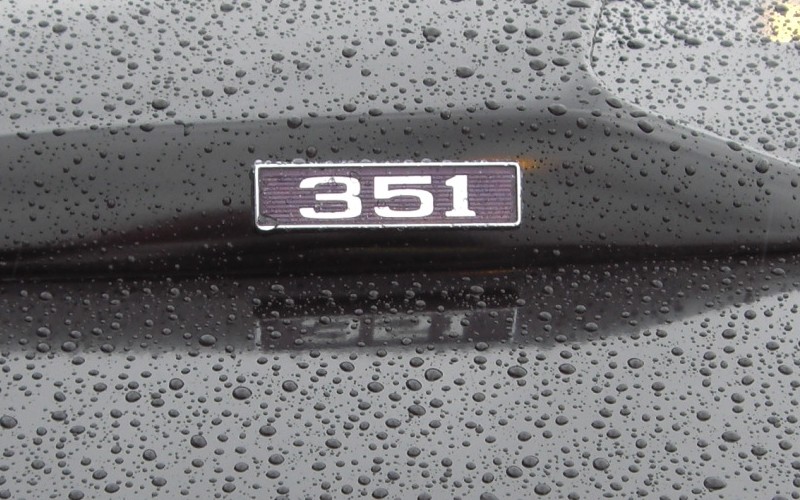 1969 351 hood scoop badge
