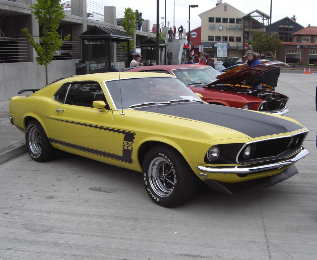 Grabber Yellow 1969 Mustang Boss 302 Fastback