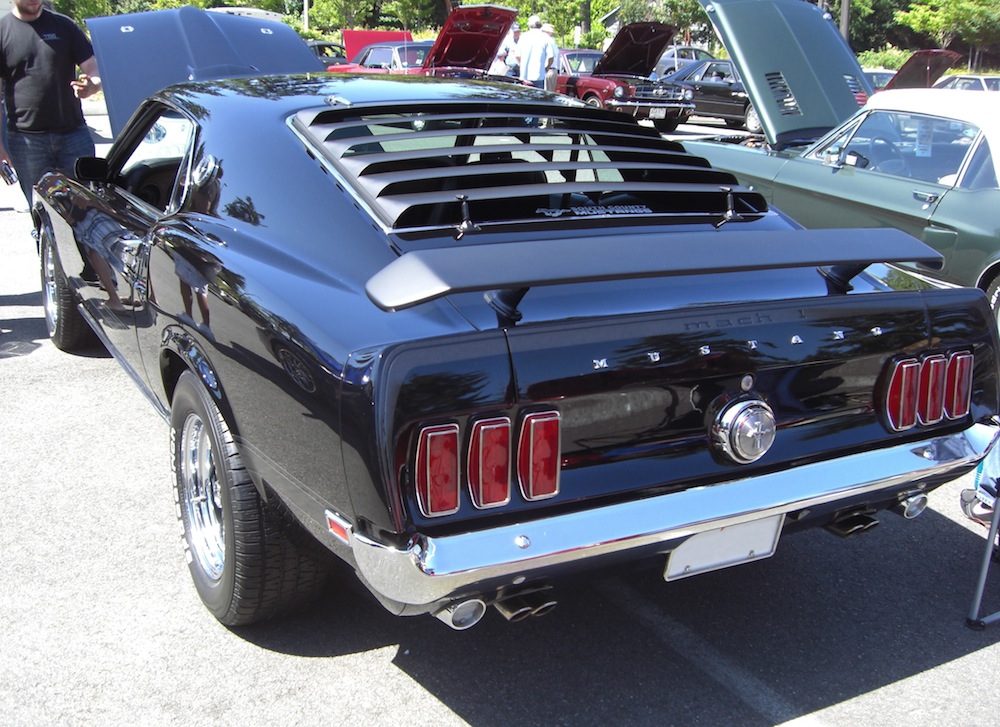 Raven Black 69 Mustang Mach-1 Fastback