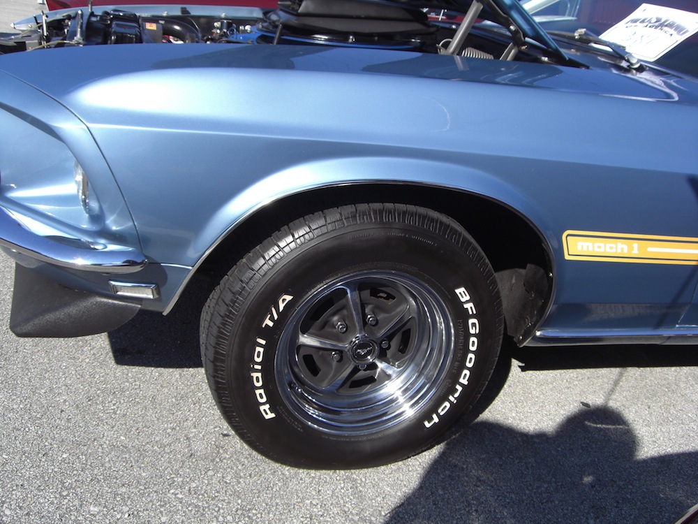 Winter Blue 1969 Mustang Mach 1 Fastback