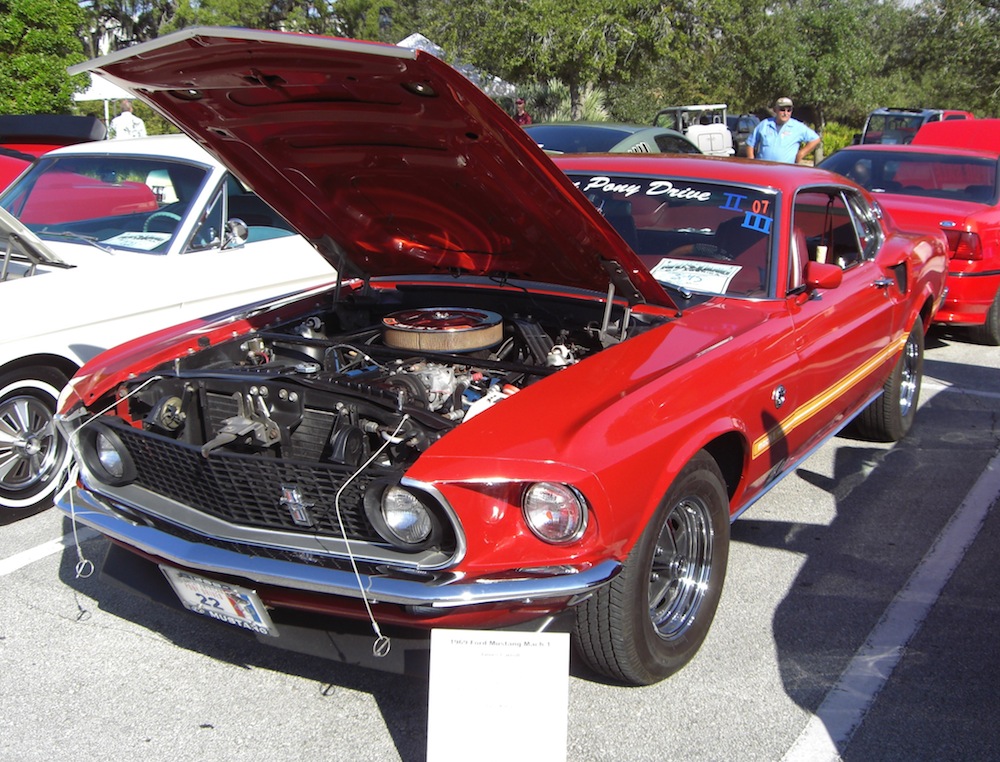Candyapple Red 1969 Mustang Mach 1 Fastback