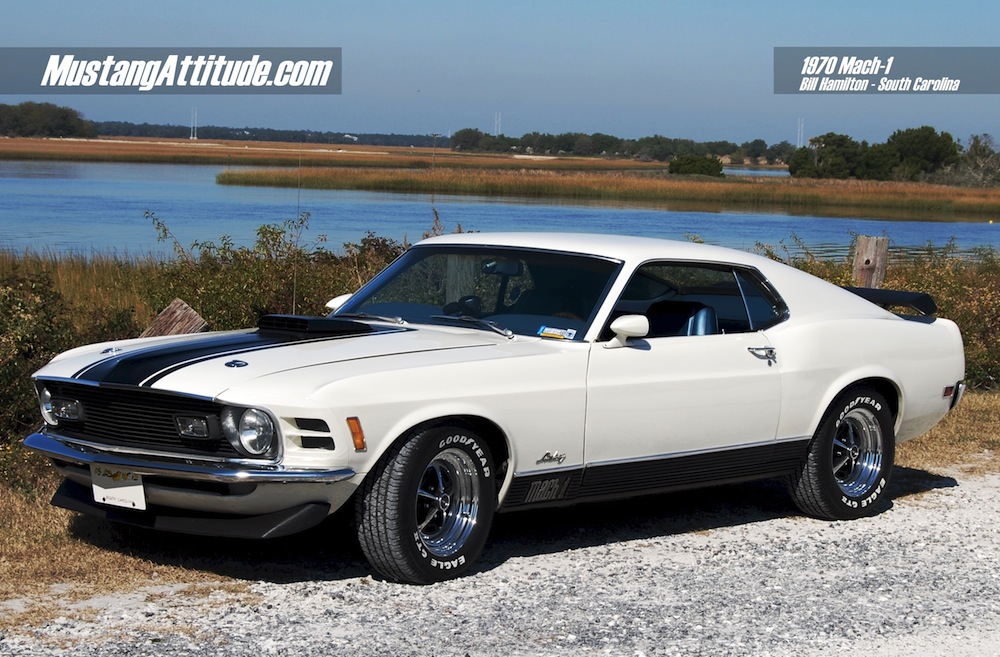 Wimbledon White 1970 Mustang Mach 1 Fastback