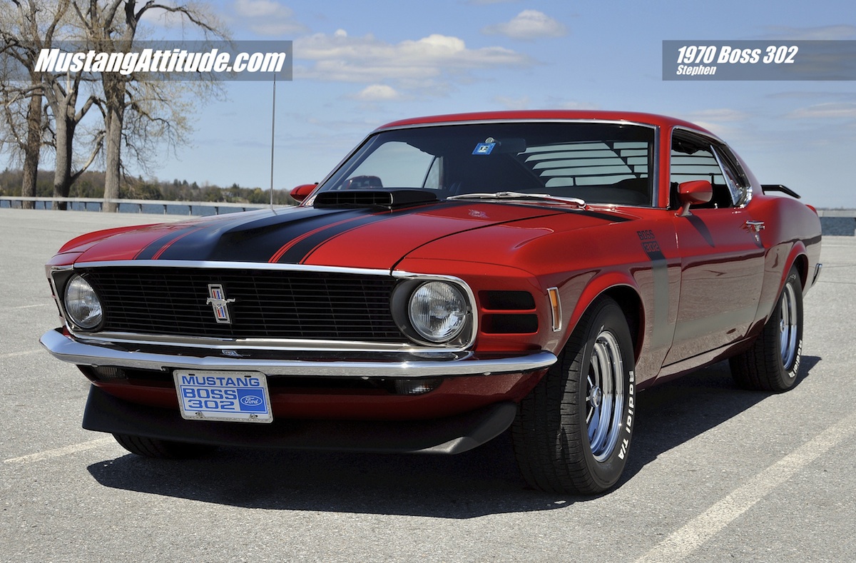 Red 1970 Mustang Boss 302