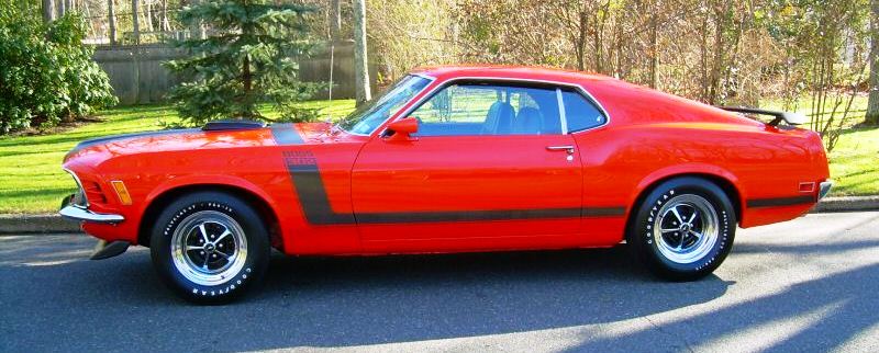 Calypso Coral 1970 Mustang Boss