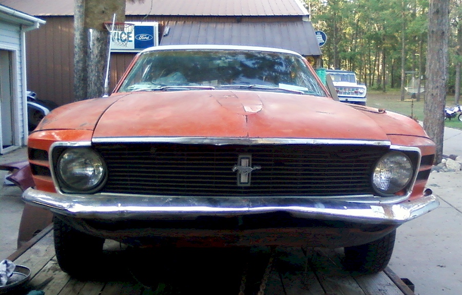 Orange 1970 Mustang Project