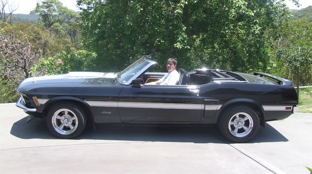 Black 1970 Mustang Convertible