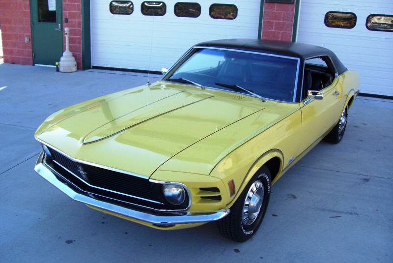 Competition Yellow 1970 Mustang Grande Hardtop
