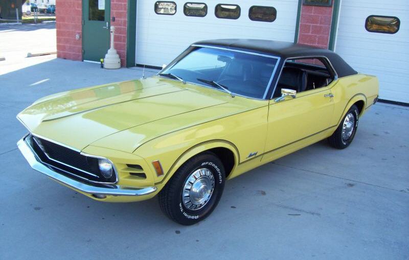 Competition Yellow 1970 Mustang Grande Hardtop