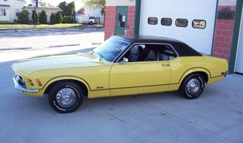 Competition Yellow 1970 Mustang Grande Hardtop
