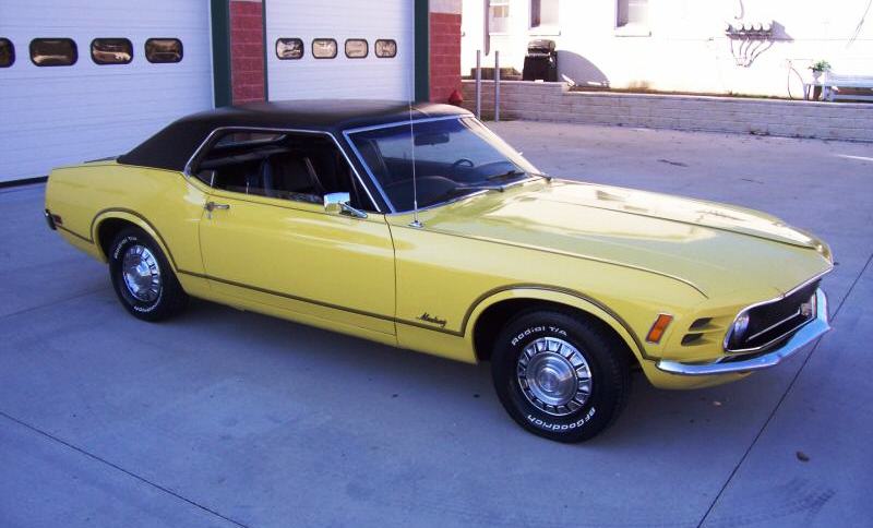 Competition Yellow 1970 Mustang Grande Hardtop