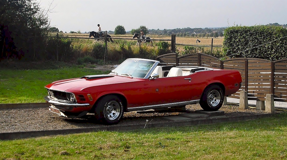 Red 70 Mustang Convertible