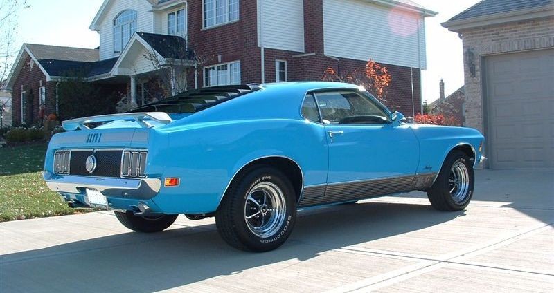 Grabber Blue 1970 Mustang Mach 1